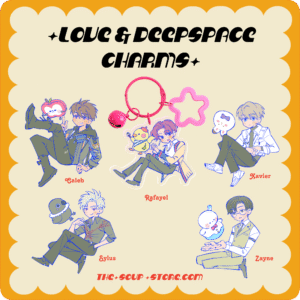 [ LOVE AND DEEPSPACE ] |  Colored Edge Acrylic Keychains