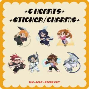 [ BLEACH ] | 6 HEARTS Charms