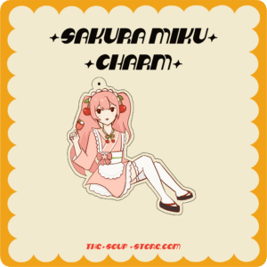 [ VOCALOID ] | Sakura Cafe Miku Keychain
