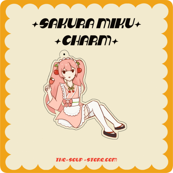 [ VOCALOID ] | Sakura Cafe Miku Keychain